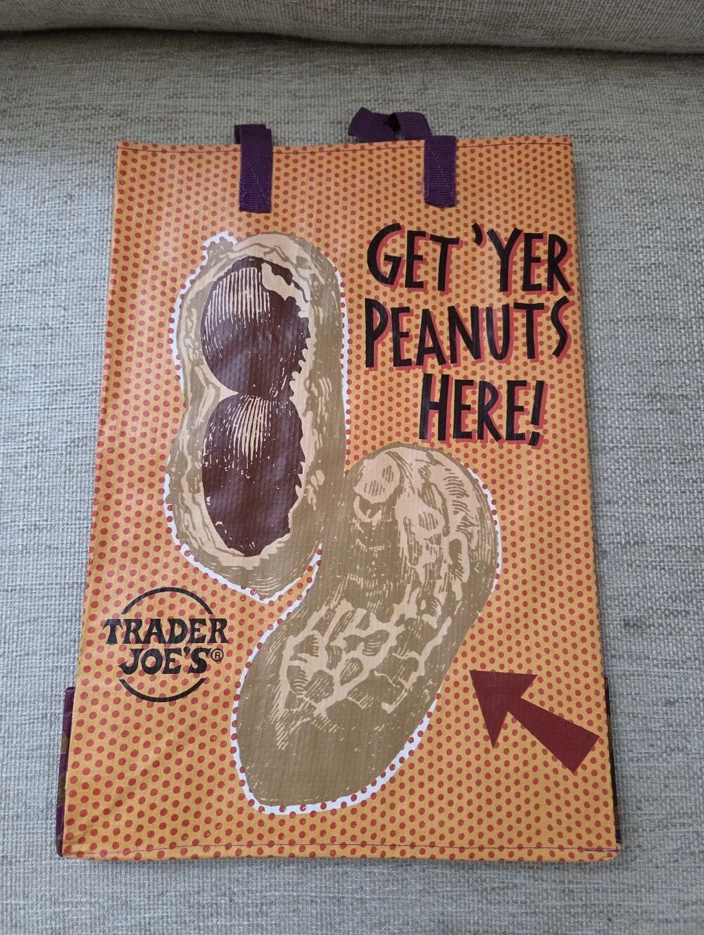 Trader Joe’s Peanut Bag Shopping Tote Bag